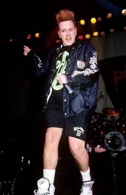 John Lydon con Public Image Ltd. en Nueva York, 21 de abril de 1992, antes de una pausa de 20 años
