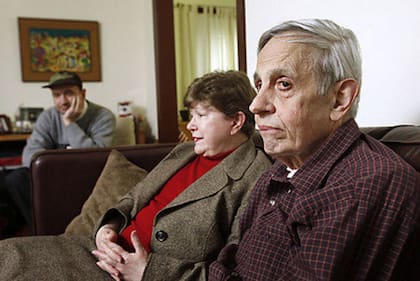 John Nash junto a su esposa Alice