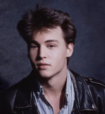 Johnny Depp, en una imagen de 1987 cuando estaba dando sus primeros pasos en el mundo de la actuación