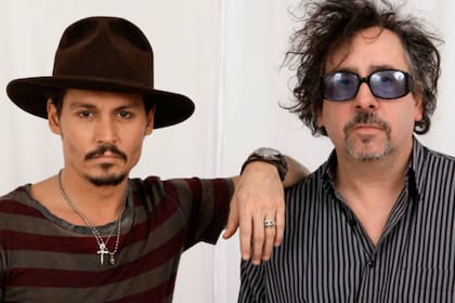 Johnny Depp junto a Tim Burton