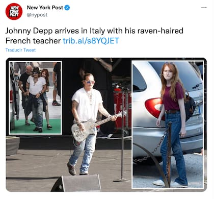 Johnny Depp y su maestra de francés fueron vistos en varios sitios de Italia juntos