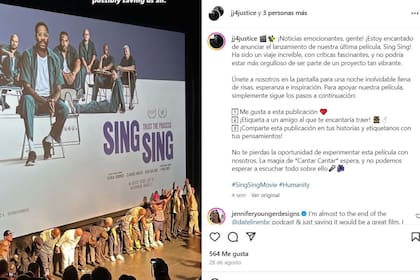 Jon Adrian Velázquez en el estreno de la película "Sing Sing", en agosto, en la que actuó
