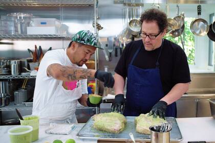 Jon Favreau y Roy Choi en The Chef Show