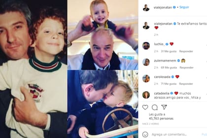 Jonatan recordó a su padre en redes