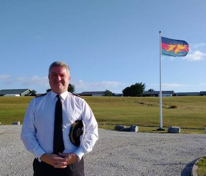 Jonathan Lett, comandante de las Fuerzas Británicas en las Islas del Atlántico Sur