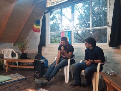 Jones Huala, el día de la presentación de su libro, cuando hizo un llamado a "la lucha armada"