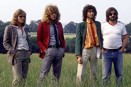 Jones, Plant, Page y Bonham (de izquierda a derecha), en 1979