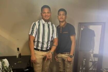 Jonferson Valera Yamarte y su hermano, Mervin, quien fue enviado a la cárcel de m{axima seguridad de El Salvador