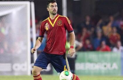 Jordi Amat Maas, con la camiseta de la selección sub-20 española, de la que fue varias veces capitán