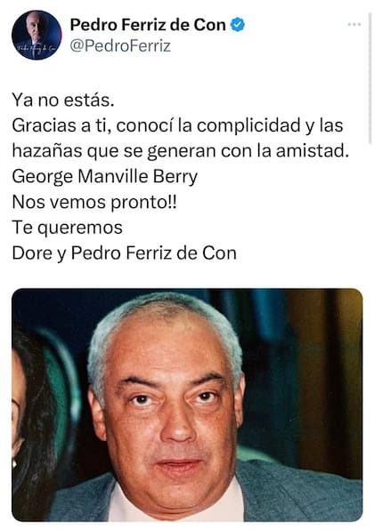 Pedro Ferriz de Con fue uno de los primeros en pronunciarse ante la muerte de Jorge Berry