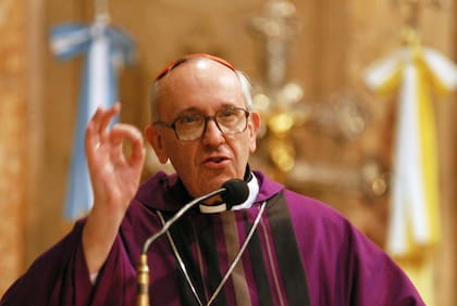Jorge Bergoglio, arzobispo de Buenos Aires, el 6 de febrero de 2008