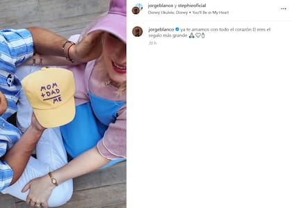Jorge Blanco y su esposa emocionaron a todos con el anuncio (Foto: Captura Instagram/@jorgeblanco)
