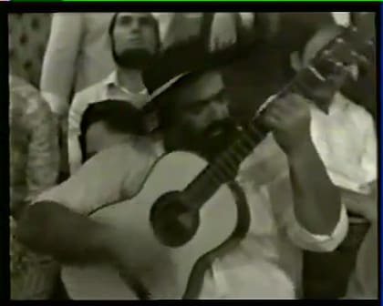 Jorge Cafrune participó en la primera edición del festival