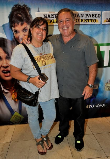 Jorge Crivelli, más conocido como Carna, fue a ver Exit con Claudia Ares, su esposa