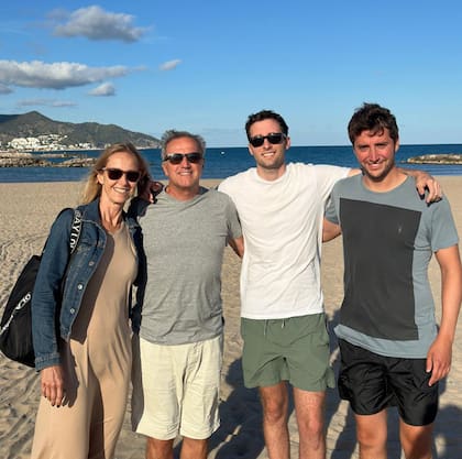 Jorge D´Odorico junto a su familia
