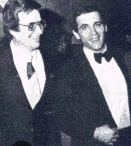 Jorge Falcón y Silvio Soldán, quien supo presentarlo en TV