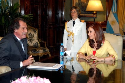 Jorge Brito y Cristina Fernández de Kirchner