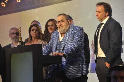 Jorge Lanata agradeciendo uno de los premios de la noche