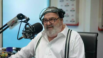 Jorge Lanata en el estudio de Radio Mitre