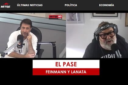 Jorge Lanata y Eduardo Feinmann continuaron con el pase entre programas por radio Mitre