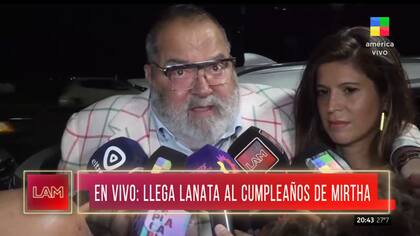 Jorge Lanata y su esposa, Elba Marcovecchio, invitados a la fiesta de Mirtha Legrand