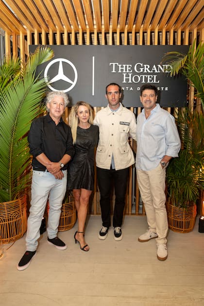 Jorge Lucini, gerente de Marketing y Ventas de Autos en Mercedes-Benz Argentina; María Virginia López, directora de Marketing The Grand Hotel; Agustín Abate, responsable de Planificación de Marketing de Autos en Mercedes-Benz Argentina y Eduardo Leindekar, ejecutivo de ventas de Mercedes-Benz.