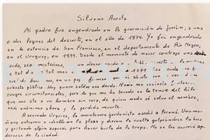 "Silvano Acosta", el texto inédito de Borges