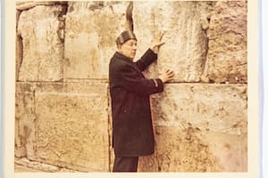 Jorge Luis Borges estuvo en el Muro de los Lamentos, en Jerusalén