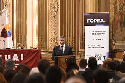 Jorge Macri, en el acto por el Día del Periodista