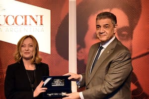 Jorge Macri junto a Giorgia Meloni