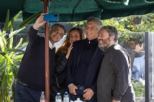 Jorge Macri junto a su primo, Mauricio Macri