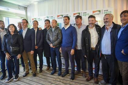 Jorge Macri, Martín Insaurralde, Joaquín de La Torre coincidieron en la llegada de Expoagro