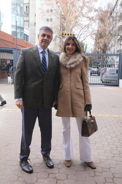 Jorge Macri, precandidato a jefe de Gobierno de la Ciudad de Buenos Aires, y su esposa María Belén Ludueña 