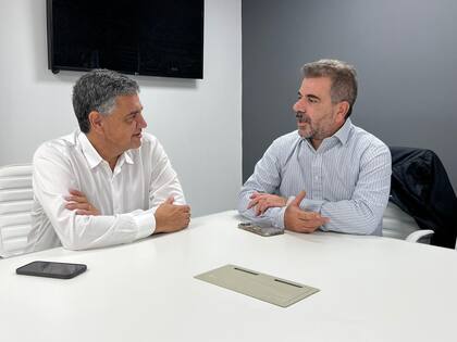 Jorge Macri y Cristian Ritondo, en Vicente López