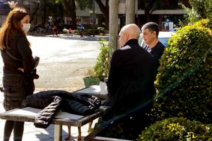 Jorge Macri y el jefe de gobierno se mostraron en Palermo