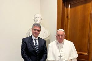Jorge Macri y el Papa Francisco, luego del encuentro en la casa de Santa Marta