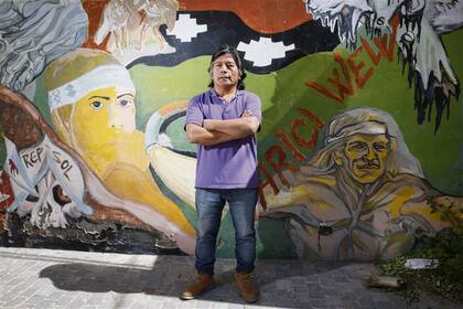 Jorge Nahuel, vocero de la Confederación Mapuche de Neuquén