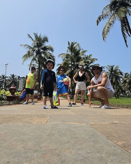 Jorge Pereyra Díaz con el resto de su familia