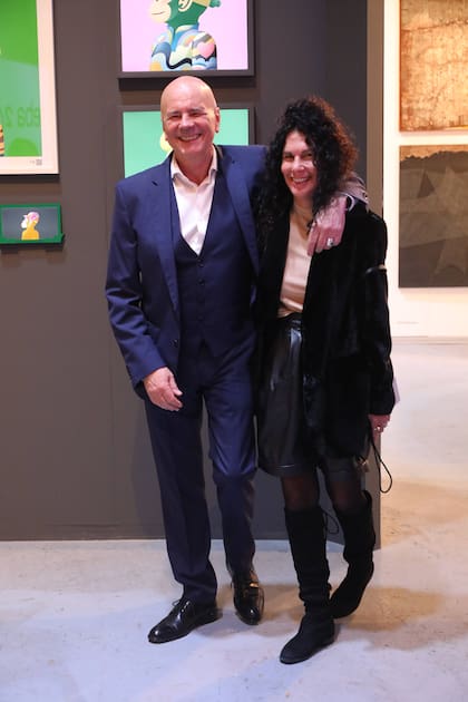 Jorge Telerman, director general del Teatro Colón, y la artista Cynthia Cohen