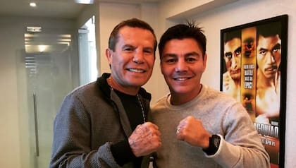 Jorge Travieso Arce en un encuentro con Julio César Chávez Foto: Instagram traviesoarce5