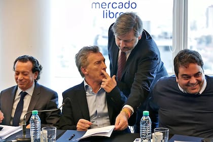 Jorge Triaca junto a Mauricio Macri, cuando Pro gobernaba el país