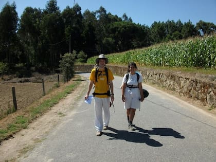 Jorgelina y Ferdie hicieron juntos el Camino de Santiago