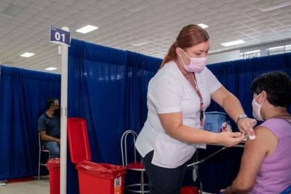Jornada de vacunación contra el Covid-19 en San José, en mayo de 2021. Costa Rica fue uno de los primeros países en la región que empezó con las inmunizaciones contra el nuevo coronavirus