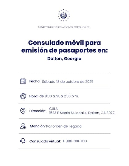 Jornada del 18 de octubre del Consulado Móvil (FB ConsuladosESAenEEUU)