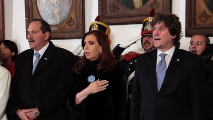 José Alperovich, Cristina Kirchner, y Amado Boudou