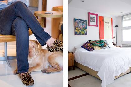 José Antonio es compañero en casa y dupla en los paseos.