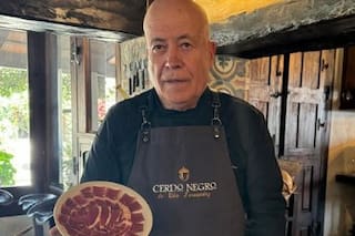 Tiene cerdos negros y logró un jamón que da que hablar por su sabor