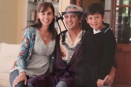 José Araya junto a su esposa y su hijo Pedro