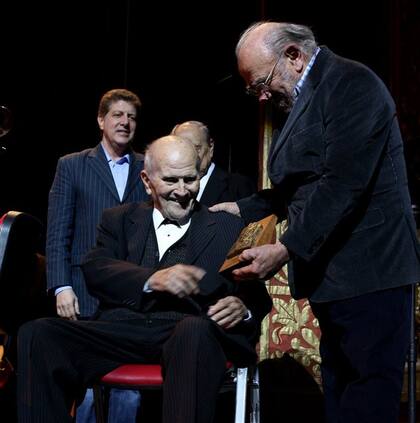 José Bragato, en un homenaje reciente