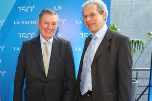José Claudio Escribano y el exsecretario de Finanzas, Daniel Marx